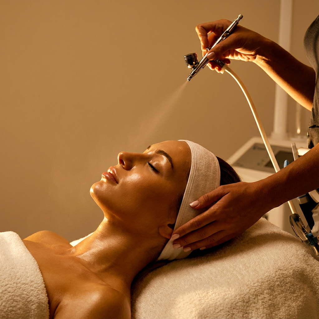 Soin du visage Infusion par Oxygène