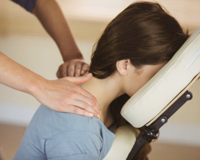 Massage sur chaise